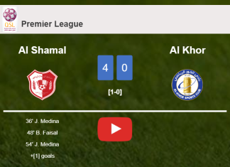 Al Shamal liquidates Al Khor 4-0 showing huge dominance. HIGHLIGHTS