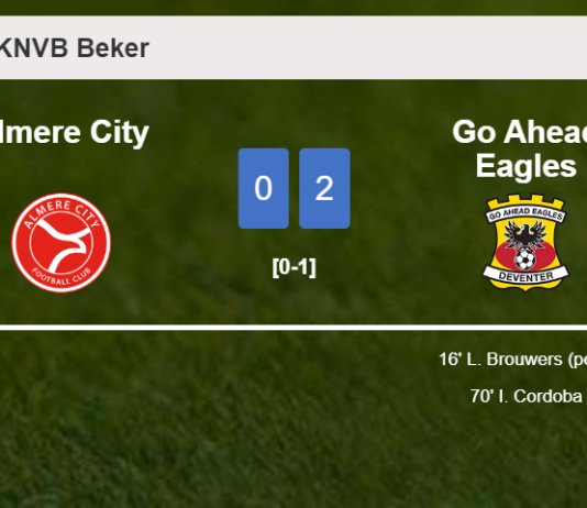 Go Ahead Eagles defeats Almere City 2-0 on Wednesday