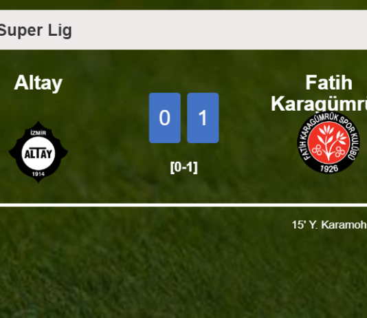 Fatih Karagümrük overcomes Altay 1-0 with a goal scored by Y. Karamoh