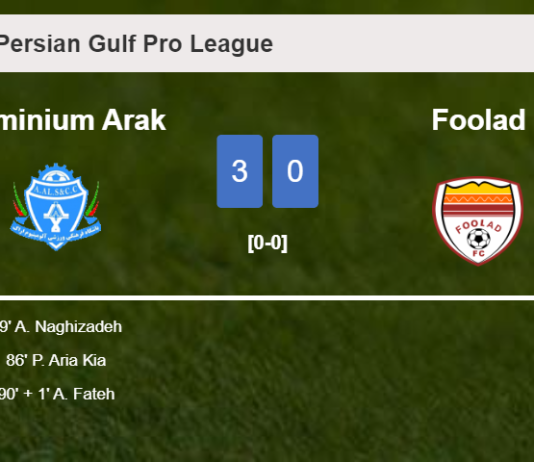 Aluminium Arak overcomes Foolad 3-0