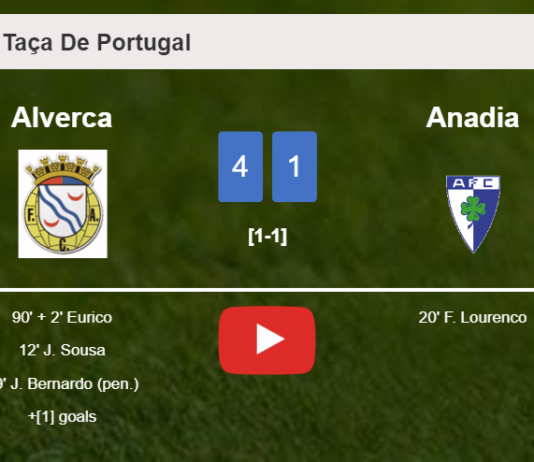 Alverca annihilates Anadia 4-1 with a great performance. HIGHLIGHTS