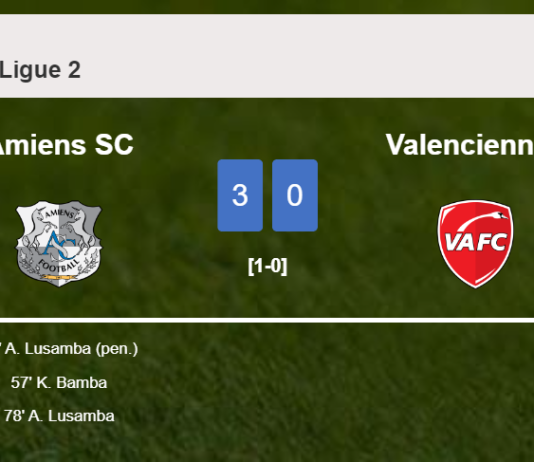 Amiens SC conquers Valenciennes 3-0