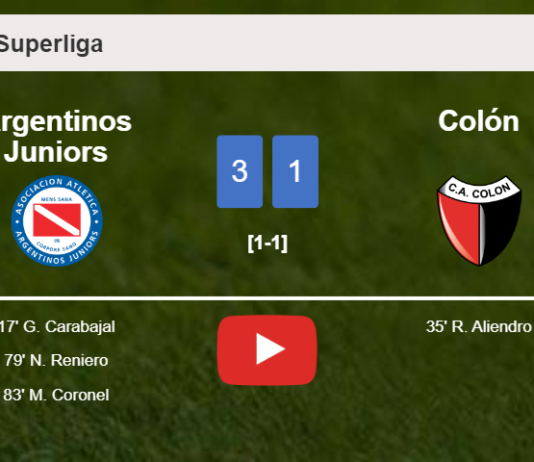 Argentinos Juniors defeats Colón 3-1. HIGHLIGHTS