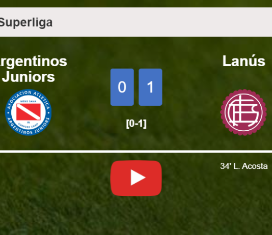 Lanús prevails over Argentinos Juniors 1-0 with a goal scored by L. Acosta. HIGHLIGHTS