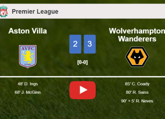Wolverhampton Wanderers prevails over Aston Villa after recovering from a 2-1 deficit. HIGHLIGHTS