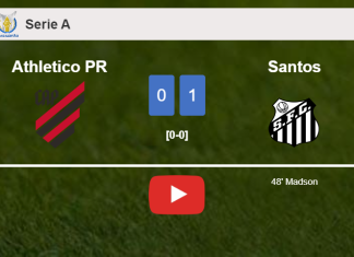 Santos tops Athletico PR 1-0 with a goal scored by M. . HIGHLIGHTS