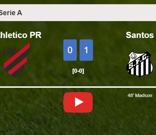 Santos tops Athletico PR 1-0 with a goal scored by M. . HIGHLIGHTS