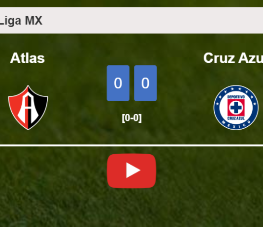 Atlas draws 0-0 with Cruz Azul on Wednesday. HIGHLIGHTS
