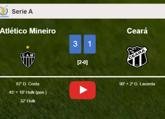 Atlético Mineiro conquers Ceará 3-1. HIGHLIGHTS