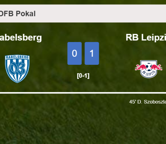 RB Leipzig conquers Babelsberg 1-0 with a goal scored by D. Szoboszlai