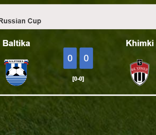 Baltika draws 0-0 with Khimki on Wednesday