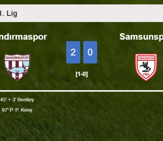 Bandırmaspor defeats Samsunspor 2-0 on Saturday