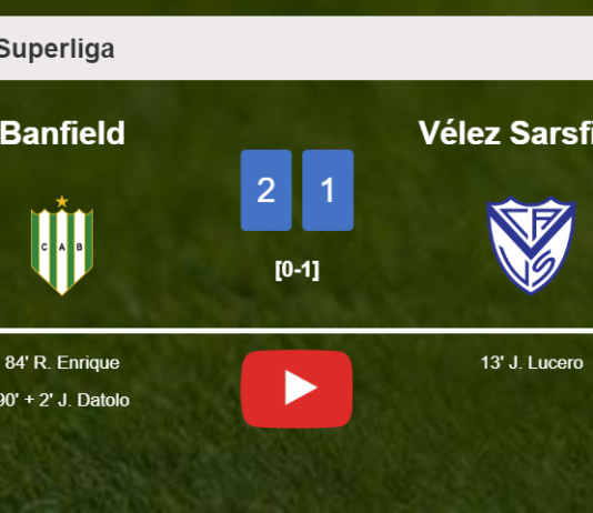 Banfield recovers a 0-1 deficit to top Vélez Sarsfield 2-1. HIGHLIGHTS