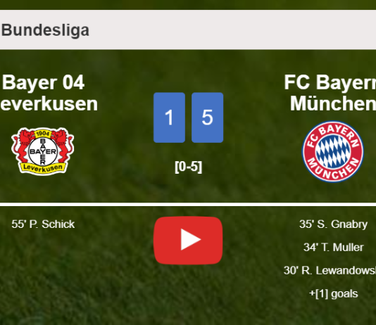 FC Bayern München conquers Bayer 04 Leverkusen 5-1 after playing a incredible match. HIGHLIGHTS