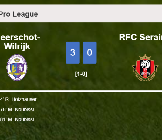 Beerschot-Wilrijk prevails over RFC Seraing 3-0