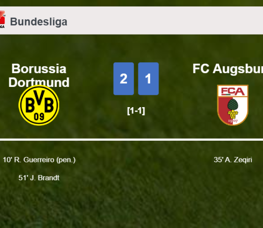 Borussia Dortmund defeats FC Augsburg 2-1