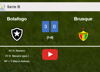Botafogo beats Brusque 3-0. HIGHLIGHTS