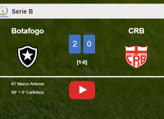Botafogo prevails over CRB 2-0 on Friday. HIGHLIGHTS
