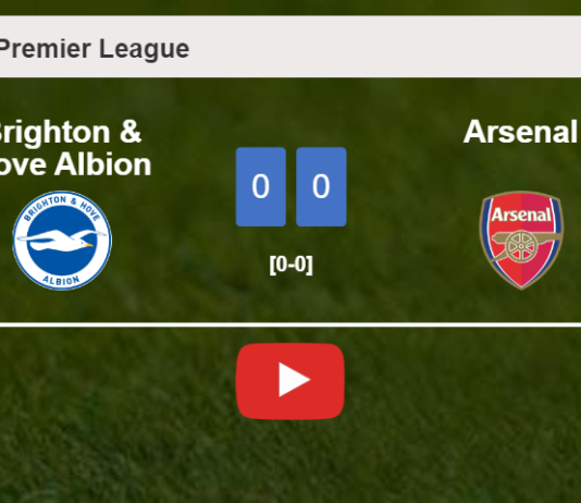 Brighton & Hove Albion draws 0-0 with Arsenal on Saturday. HIGHLIGHTS