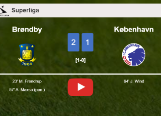 Brøndby prevails over København 2-1. HIGHLIGHTS