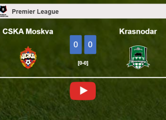 CSKA Moskva draws 0-0 with Krasnodar on Saturday. HIGHLIGHTS