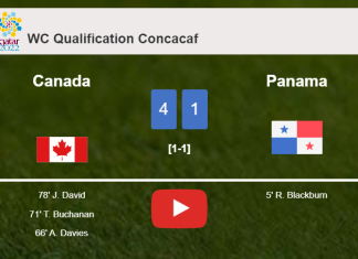 Canada annihilates Panama 4-1 after playing a fantastic match. HIGHLIGHTS