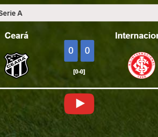 Ceará draws 0-0 with Internacional on Wednesday. HIGHLIGHTS