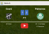 Palmeiras seizes a 2-1 win against Ceará 2-1. HIGHLIGHTS