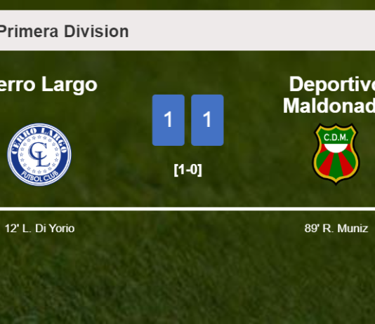 Deportivo Maldonado grabs a draw against Cerro Largo