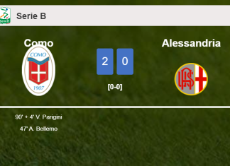 Como tops Alessandria 2-0 on Saturday
