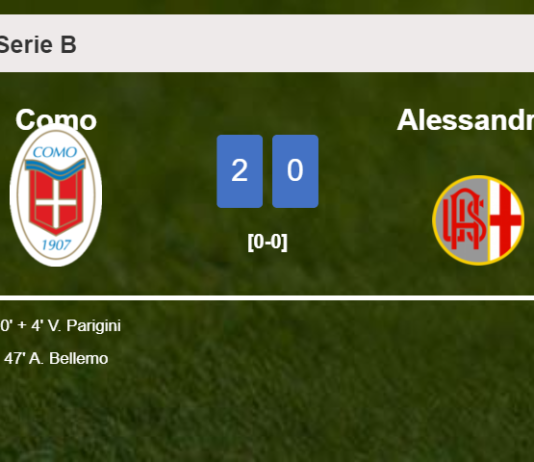 Como tops Alessandria 2-0 on Saturday