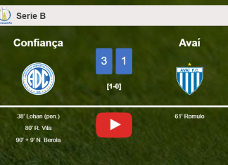 Confiança beats Avaí 3-1. HIGHLIGHTS
