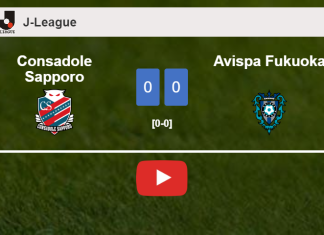 Consadole Sapporo draws 0-0 with Avispa Fukuoka on Sunday. HIGHLIGHTS
