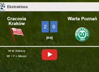 Cracovia Kraków surprises Warta Poznań with a 2-0 win. HIGHLIGHTS