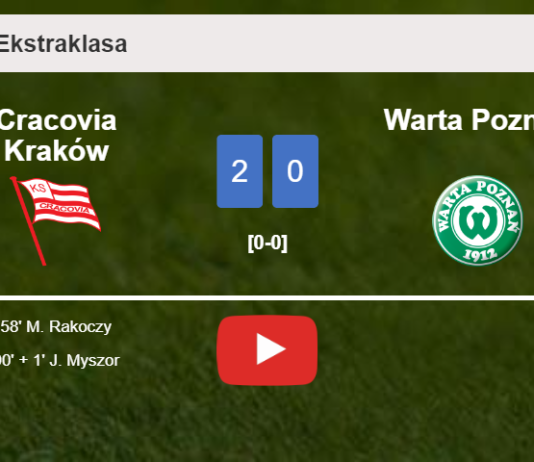 Cracovia Kraków surprises Warta Poznań with a 2-0 win. HIGHLIGHTS