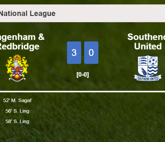 Dagenham & Redbridge beats Southend United 3-0