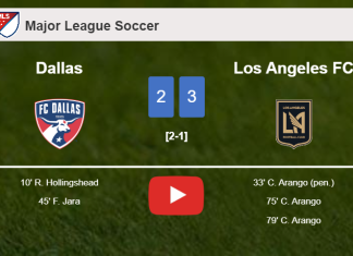 Los Angeles FC demolishes Dallas 3-2 with 3 goals from C. Arango. HIGHLIGHTS