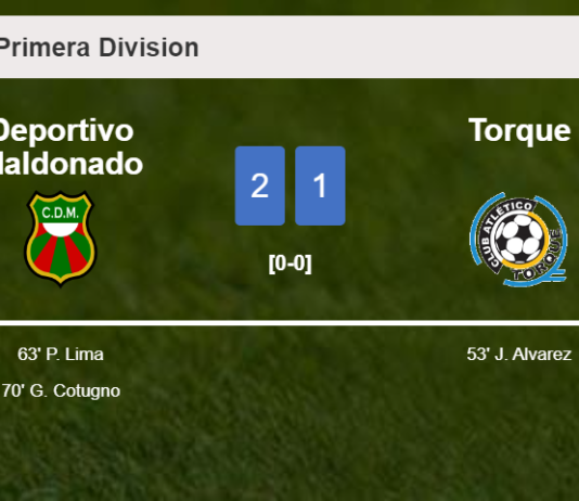 Deportivo Maldonado recovers a 0-1 deficit to conquer Torque 2-1