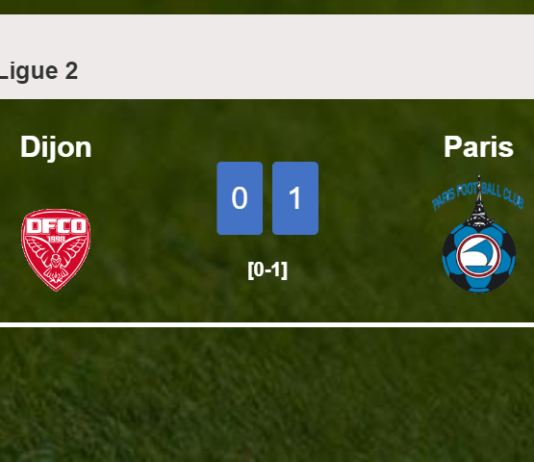Paris defeats Dijon 1-0 with a late and unfortunate own goal from L. Deaux