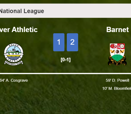Barnet beats Dover Athletic 2-1