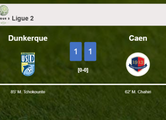 Dunkerque snatches a draw against Caen