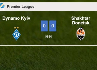 Dynamo Kyiv draws 0-0 with Shakhtar Donetsk on Sunday