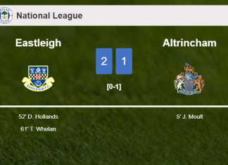 Eastleigh recovers a 0-1 deficit to conquer Altrincham 2-1
