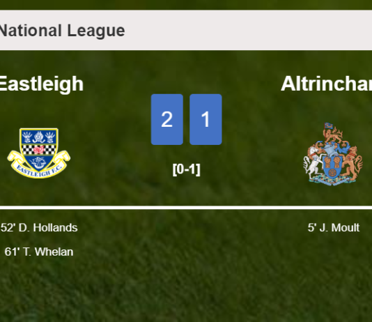 Eastleigh recovers a 0-1 deficit to conquer Altrincham 2-1