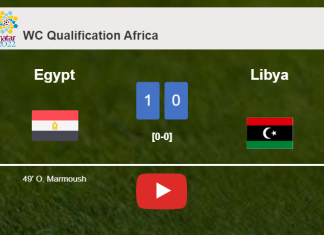 Egypt defeats Libya 1-0 with a goal scored by O. Marmoush. HIGHLIGHTS