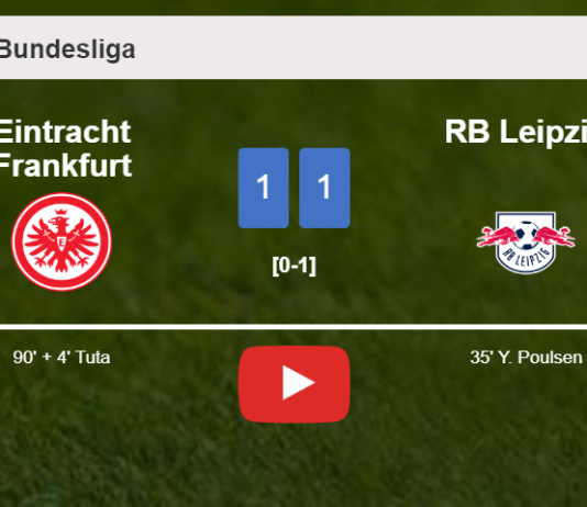 Eintracht Frankfurt steals a draw against RB Leipzig. HIGHLIGHTS
