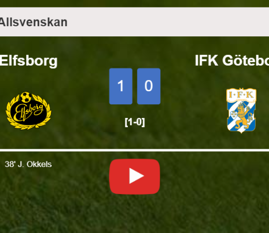 Elfsborg conquers IFK Göteborg 1-0 with a goal scored by J. Okkels. HIGHLIGHTS