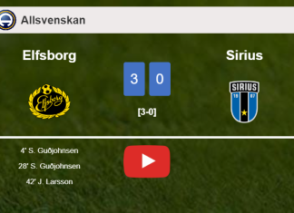 Elfsborg conquers Sirius 3-0. HIGHLIGHTS