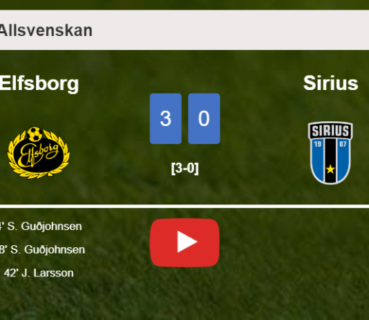 Elfsborg conquers Sirius 3-0. HIGHLIGHTS