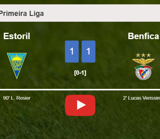 Estoril clutches a draw against Benfica. HIGHLIGHTS